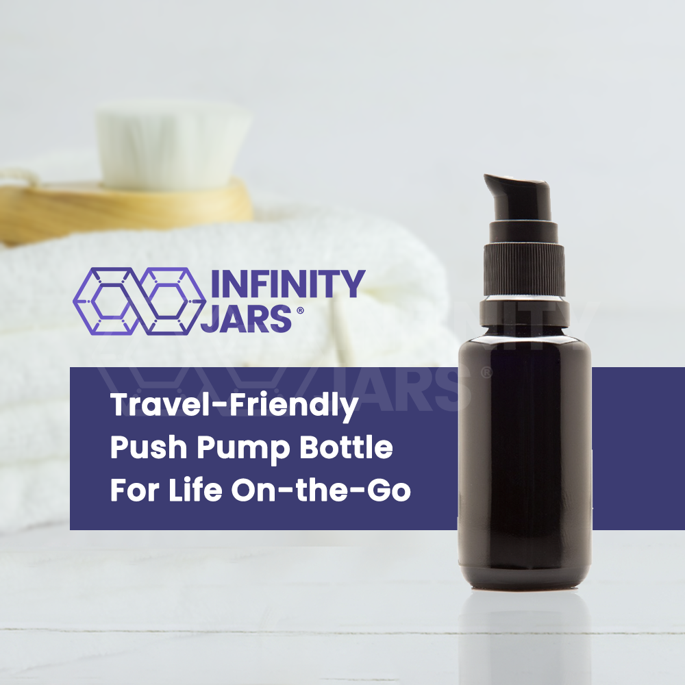 30 ML Glass Push Pump Bottle