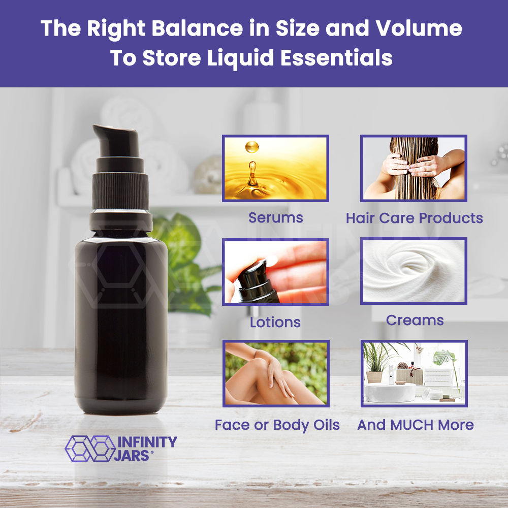 30 ML Glass Push Pump Bottle