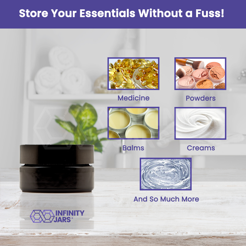 30 ML Glass Cosmetic Style Wide Mouth Jar