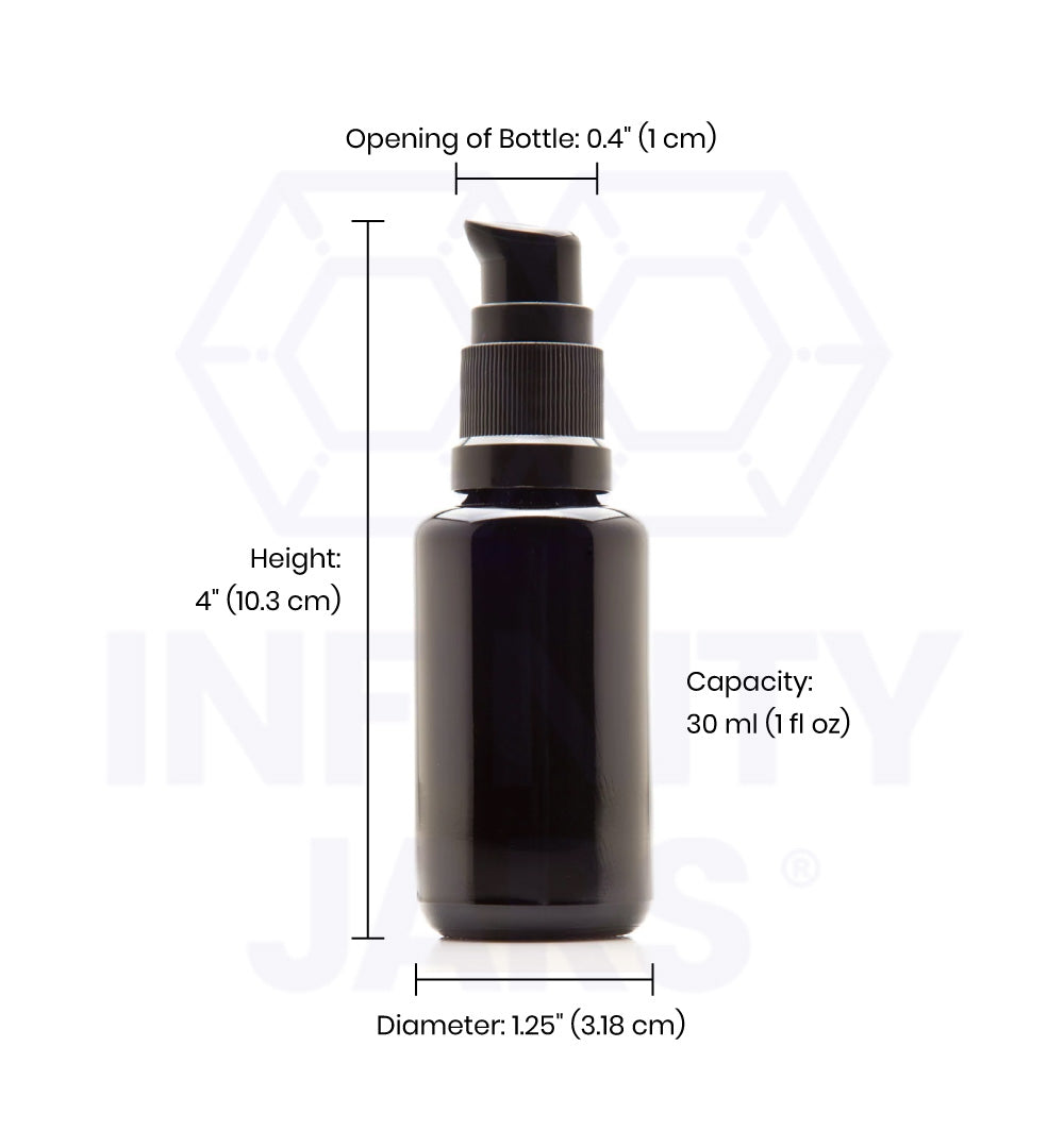 30 ML Glass Push Pump Bottle