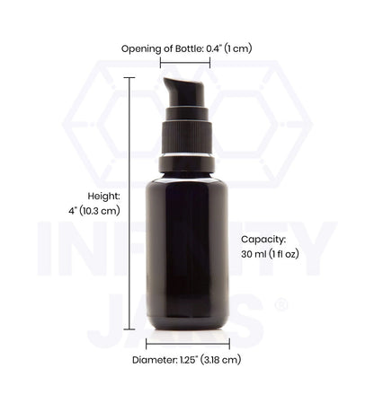 30 ML Glass Push Pump Bottle