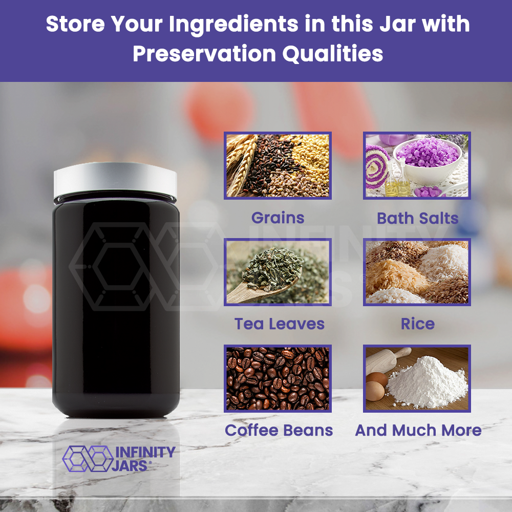 Silver Collection 400 ML Screw Top Jar with Aluminum Lid