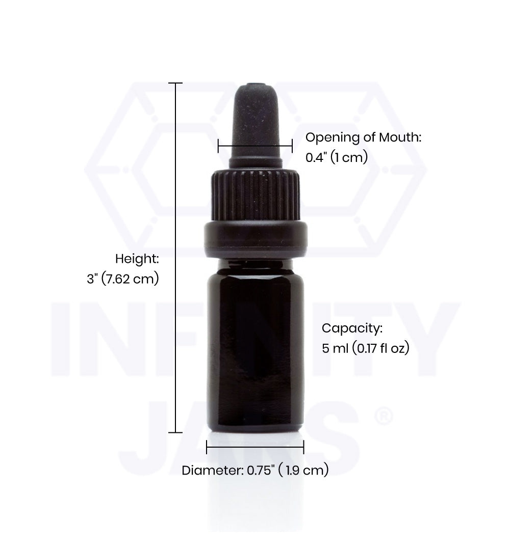 5 ML Glass Pipette Dropper Bottle