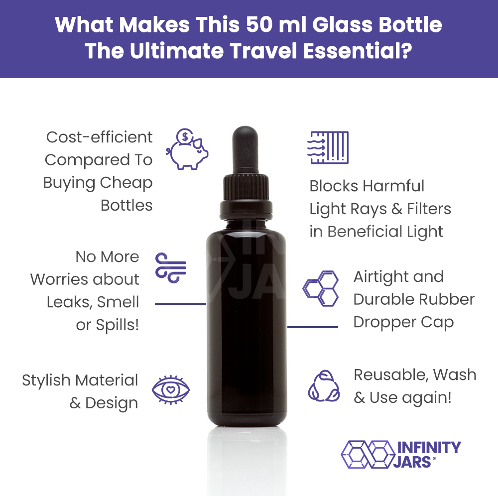 50 ML Glass Pipette Dropper Bottle