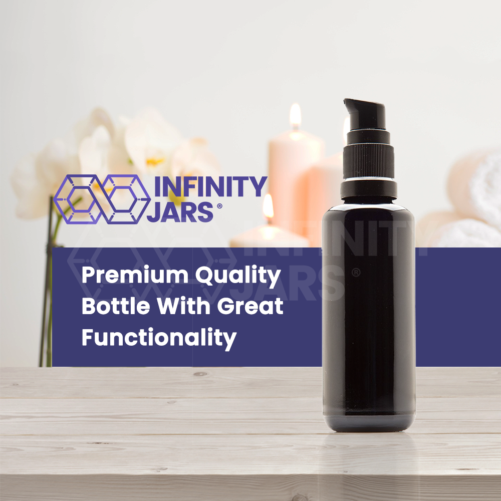 50 ML Glass Push Pump Bottle