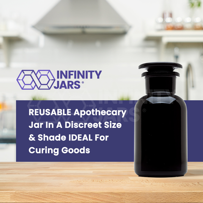 50 ML Glass-on-Glass Apothecary Jar
