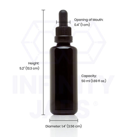 50 ML Glass Pipette Dropper Bottle