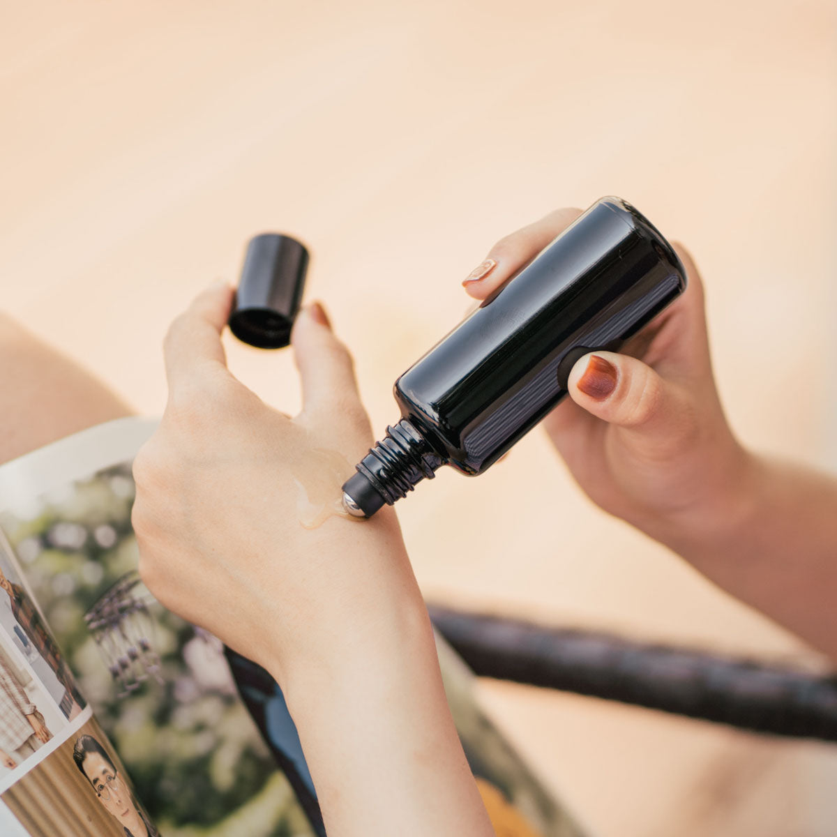 50 ML Stainless Steel Roller Applicator Bottle
