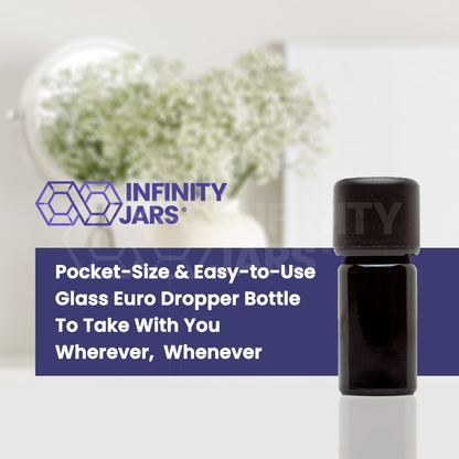 5 ML Glass Essential Oil Bottle with Euro Dropper Cap