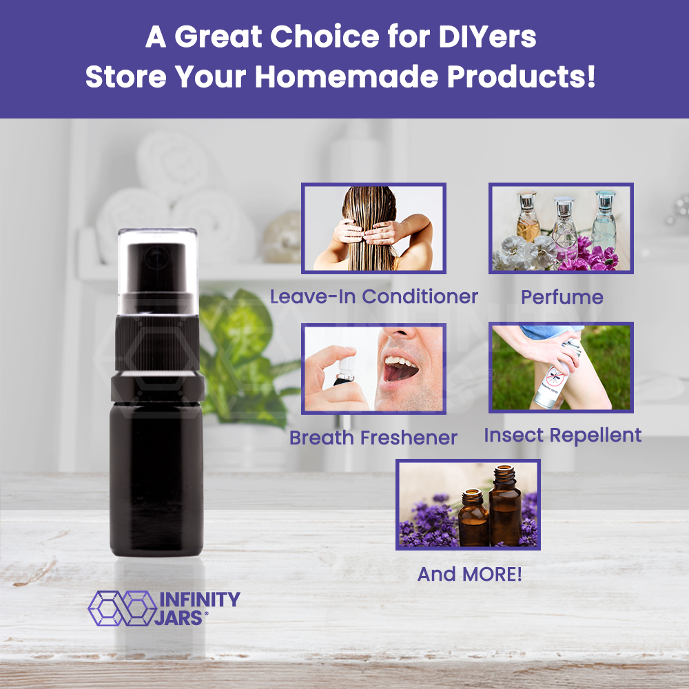 5 ML Glass Fine Mist Spray Bottle