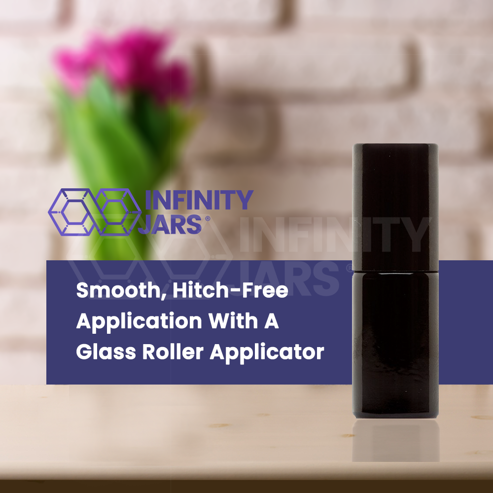5 ML Glass Roller Applicator Bottle
