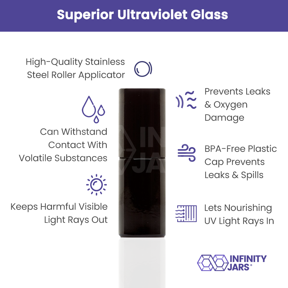 5 ML Stainless Steel Roller Applicator Bottle