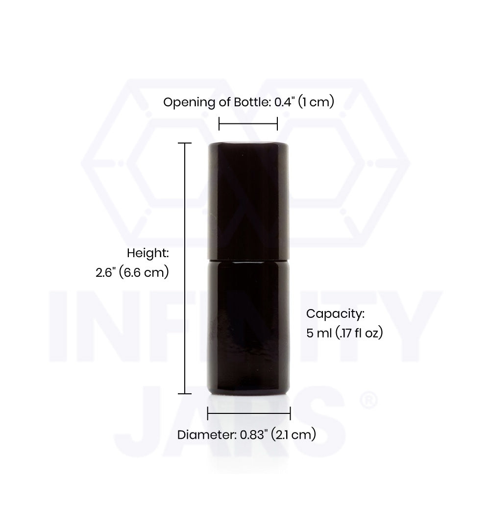 5 ML Stainless Steel Roller Applicator Bottle