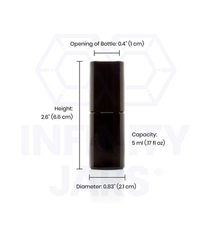 5 ML Stainless Steel Roller Applicator Bottle