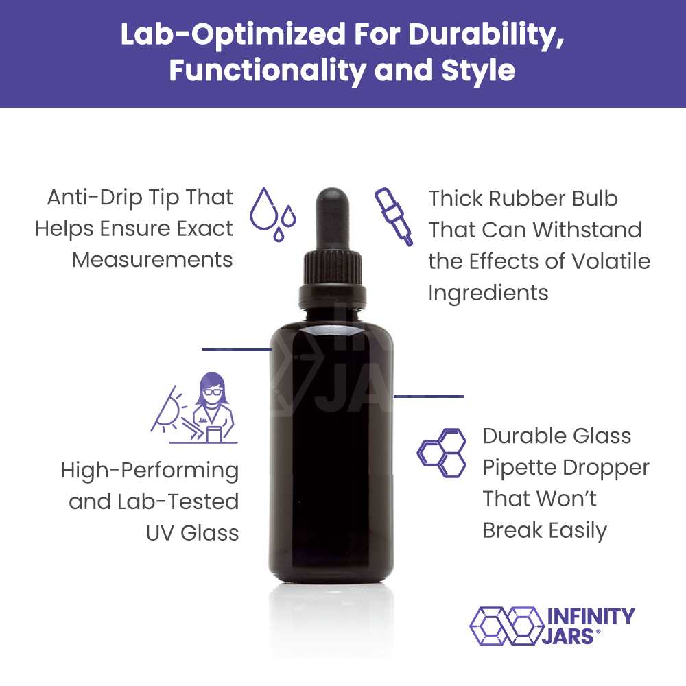 60 ML Glass Pipette Dropper Bottle