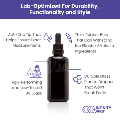 60 ML Glass Pipette Dropper Bottle