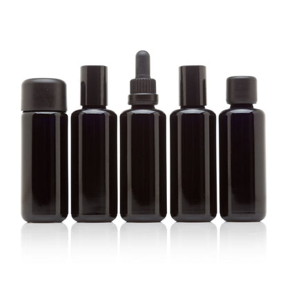 50 ML Five Glass Bottle Cosmetic Collection