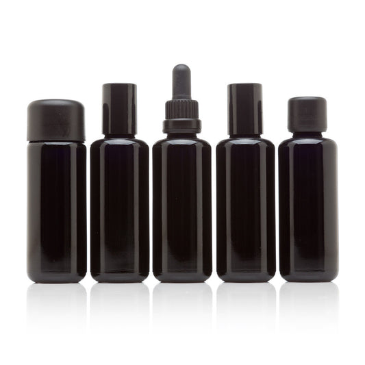 50 ML Five Glass Bottle Cosmetic Collection