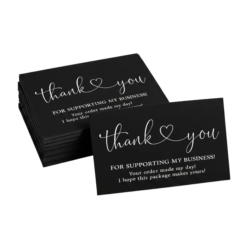 Thank You For Your Order Package Insert Cards