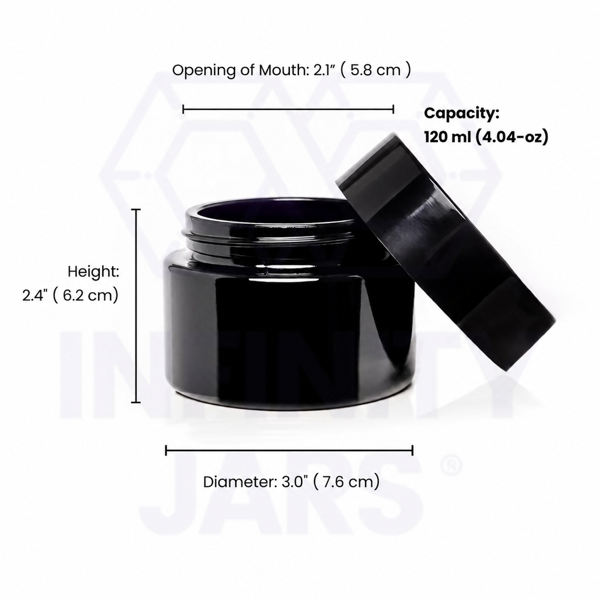 120 ML Childproof Classic Screw Top Jar