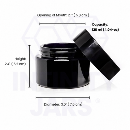 120 ML Childproof Classic Screw Top Jar