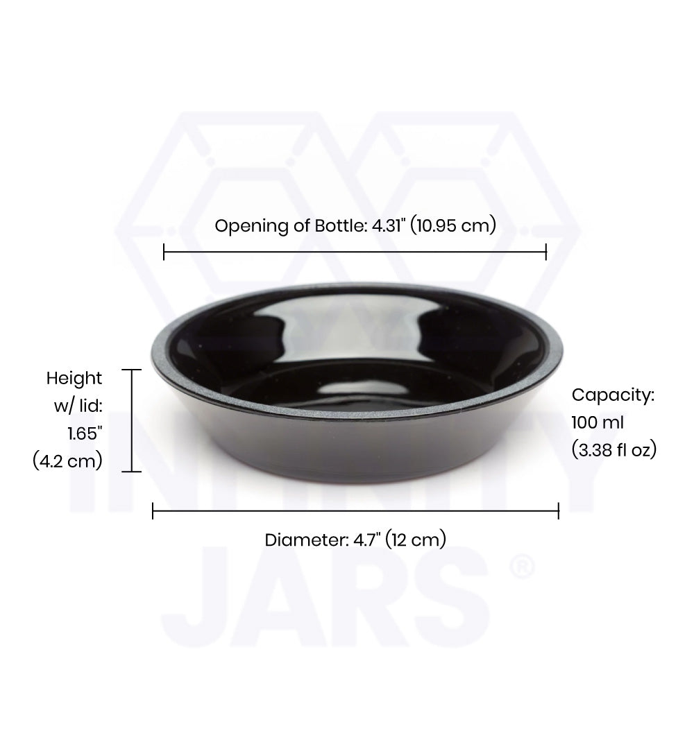 100 ML Glass Covered Dish with Glass Lid