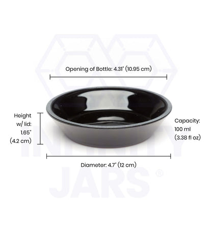 100 ML Glass Covered Dish with Glass Lid