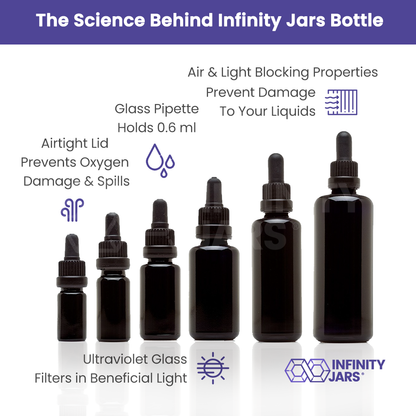 Glass Eye Dropper 6 Bottle Variety Pack