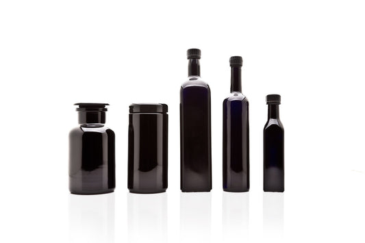 Kitchen Glass Jars Set: 250 ML, 1 L Oil Bottles, 500 ML Long Neck Bottle, 1 L Screw Top, 1 L Apothecary