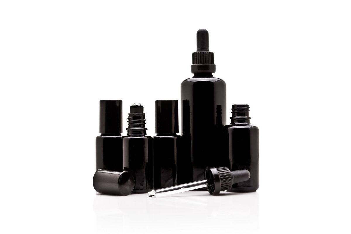 Infinity Jars Essential Oil Value Pack: 100 ML dropper, 30 ML dropper, 3x15 ml steel roller bottles