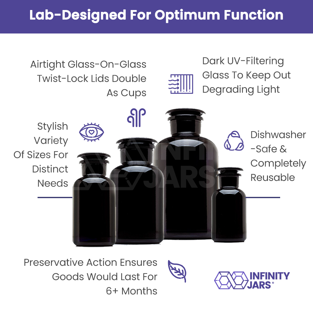 The Complete Apothecary Collection - 4 All-Glass Jars