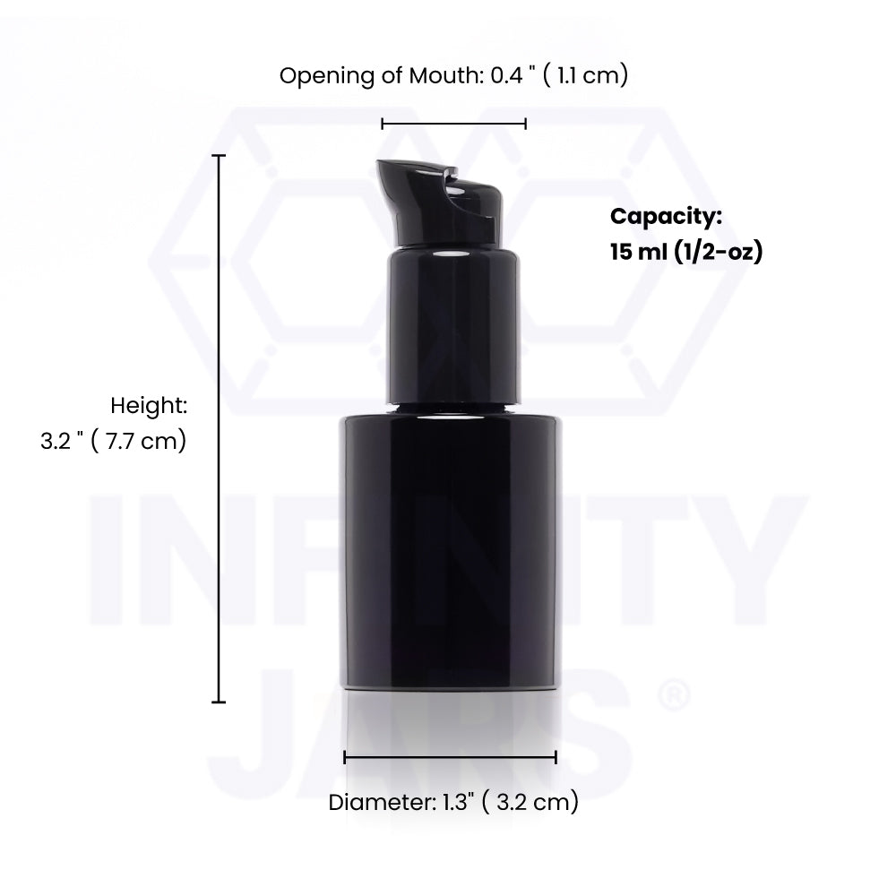 15 ML Glass Lotion Pump Bottle