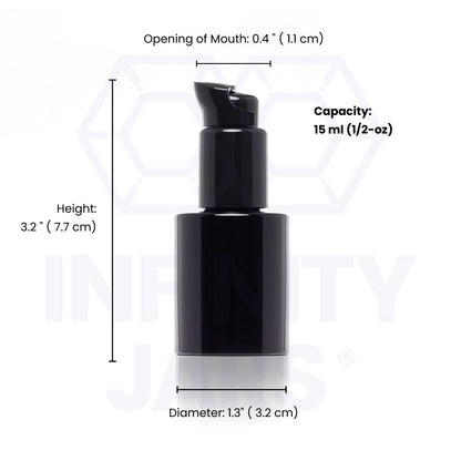 15 ML Glass Lotion Pump Bottle