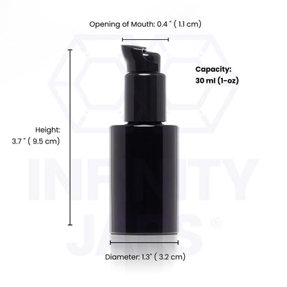 30 ML Glass Lotion Pump Bottle