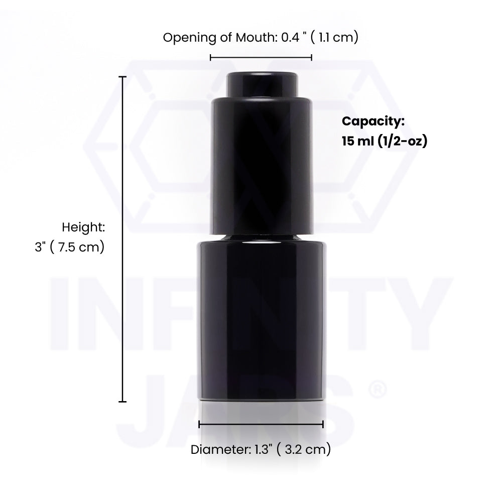 15 ML Glass Push Button Pipette Dropper Bottle