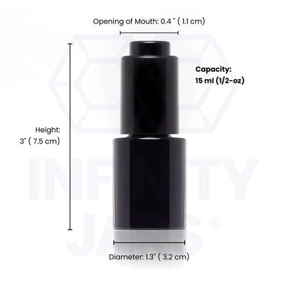 15 ML Glass Push Button Pipette Dropper Bottle