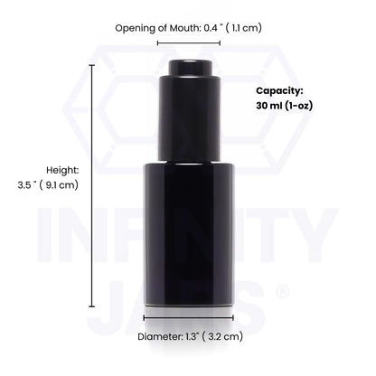30 ML Glass Push Button Pipette Dropper Bottle