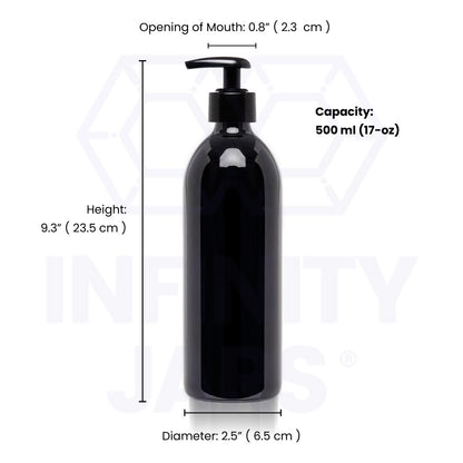 500 ML Glass Soap Dispenser Bottle
