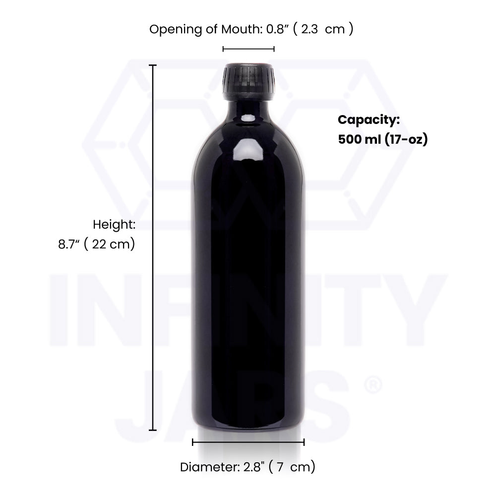 500 ML Round Glass Bottle