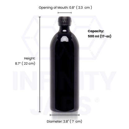 500 ML Round Glass Bottle