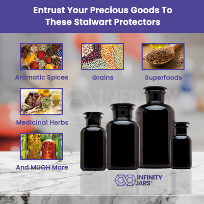 The Complete Apothecary Collection - 4 All-Glass Jars