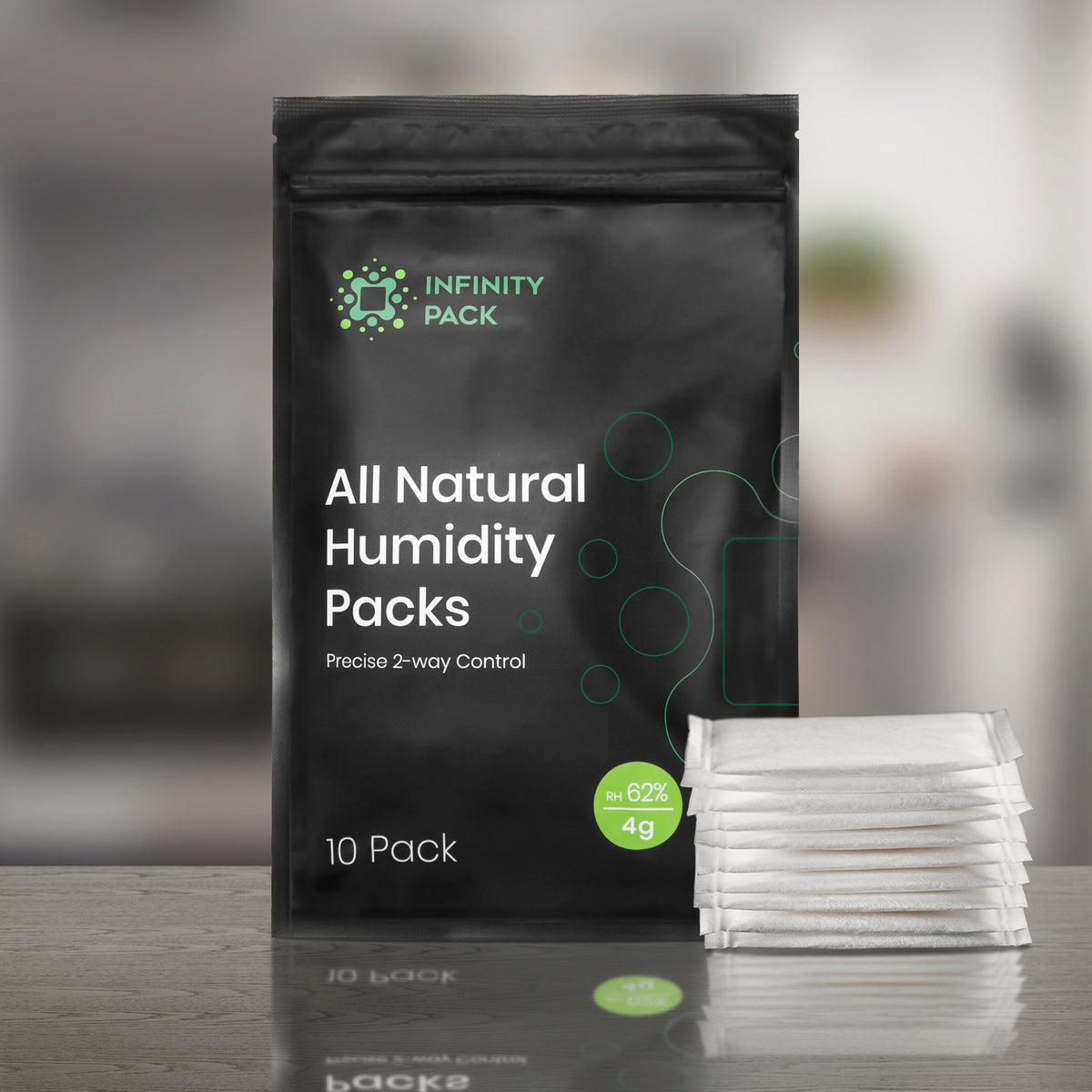 Infinity Pack 4g, 10 pack, 62% RH