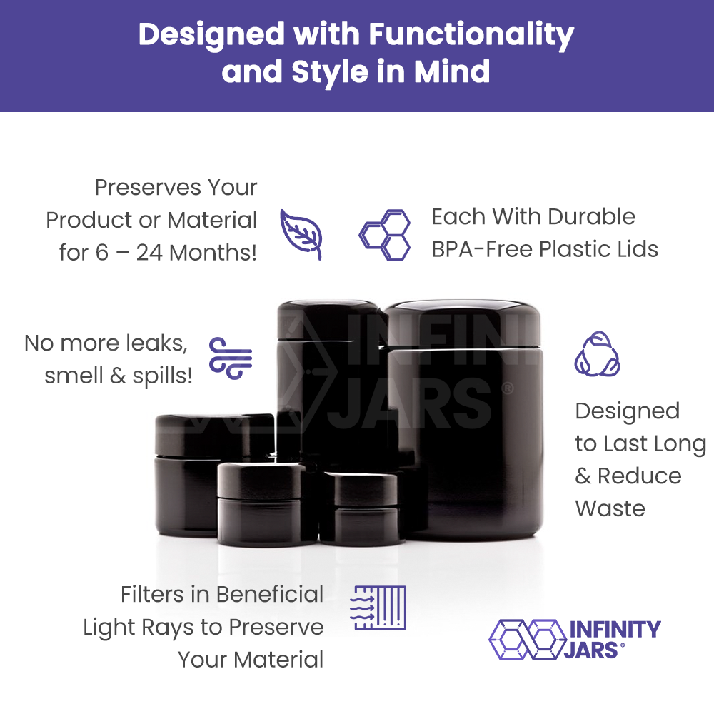 5 Jar Screw Top Gift Pack (5 ML-250 ML Sizes)