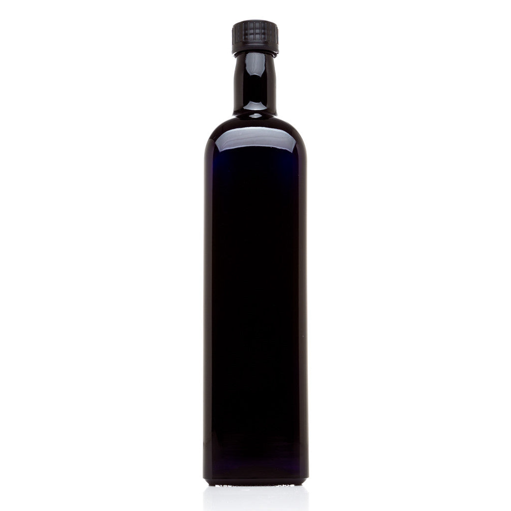 1 L Square Glass Bottle with Oil Spout