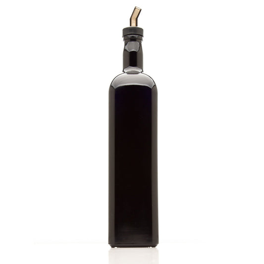 1 L Square Glass Bottle with Oil Spout