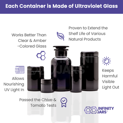 500 ML Apothecary & 50 ML-500 ML Screw Top Variety Pack