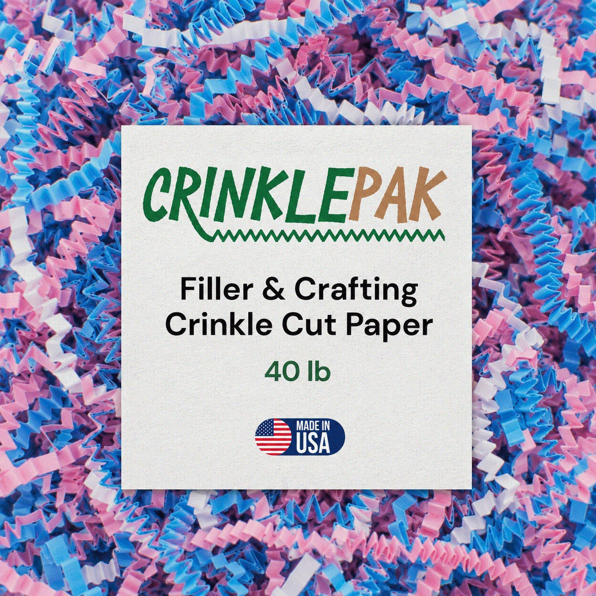 Baby Blend crinkle paper, 40 lb