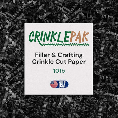 Black crinkle paper, 10 lb