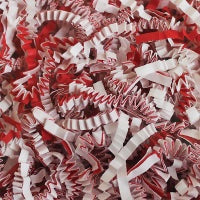 Candy cane crinkle paper color mix