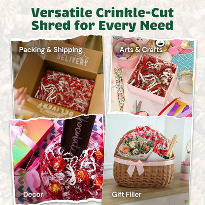 Candy cane crinkle paper presentation example